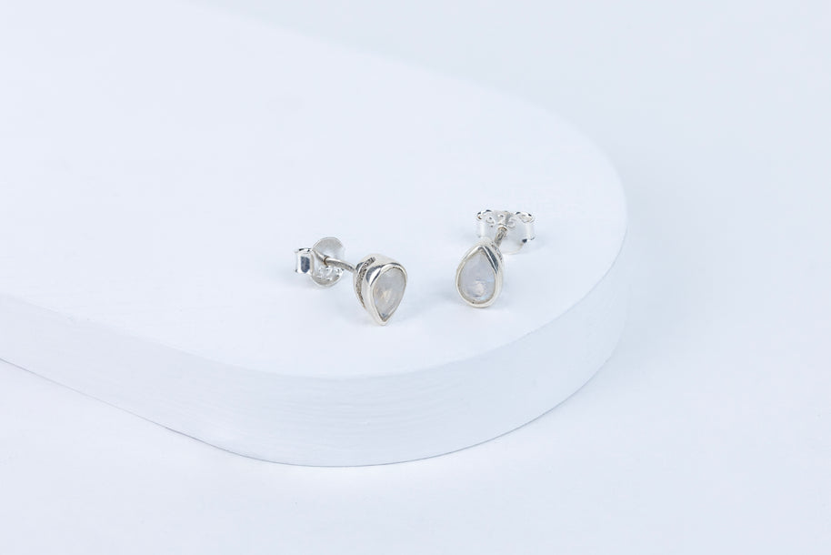 Moonstone Exquisite Teardrop Earrings in 92.5 Sterling Silver
