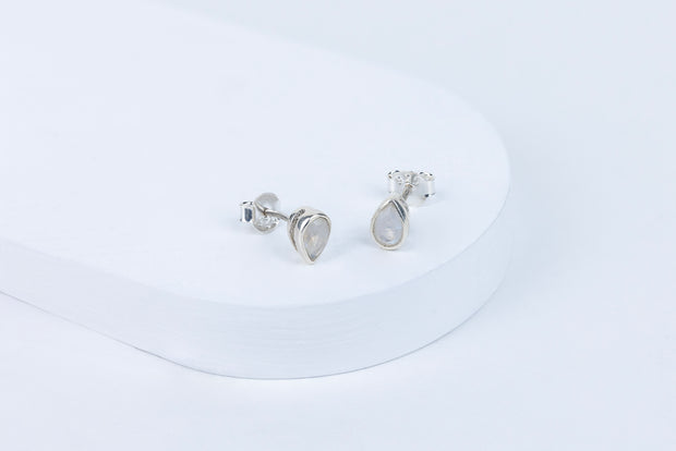 Moonstone Exquisite Teardrop Earrings in 92.5 Sterling Silver