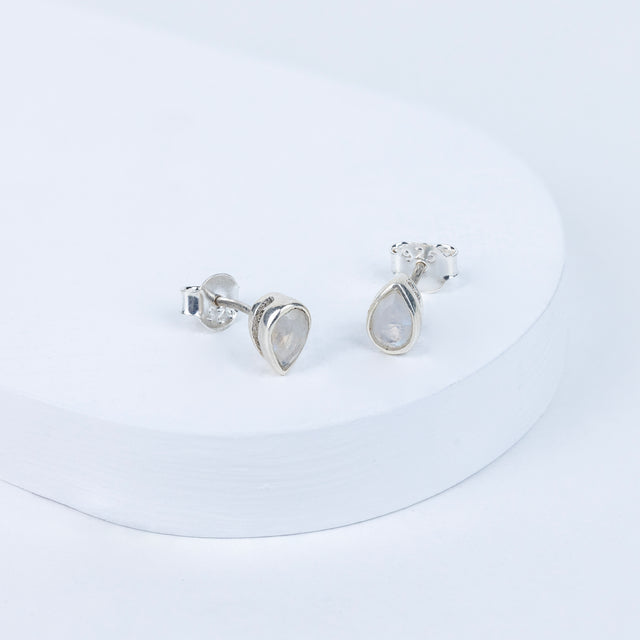 Moonstone Exquisite Teardrop Earrings in 92.5 Sterling Silver