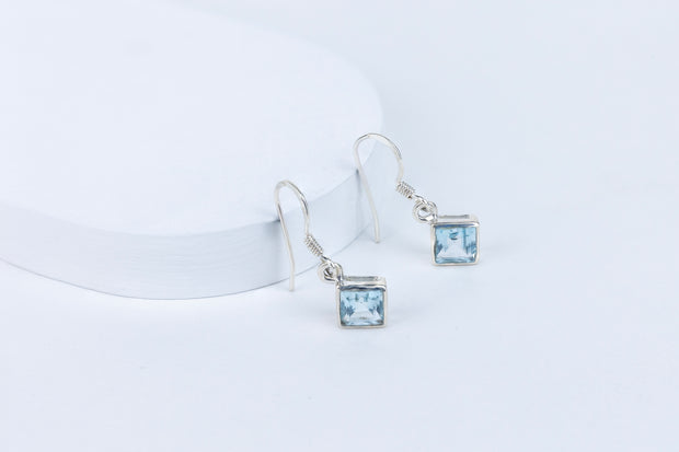 Blue Topaz Serene Drop Earrings in 92.5 Sterling Silver