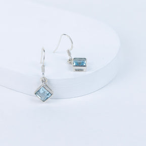 Blue Topaz Serene Drop Earrings in 92.5 Sterling Silver
