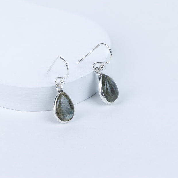 Laborodite Teardrop Danglings in 92.5 Sterling Silver