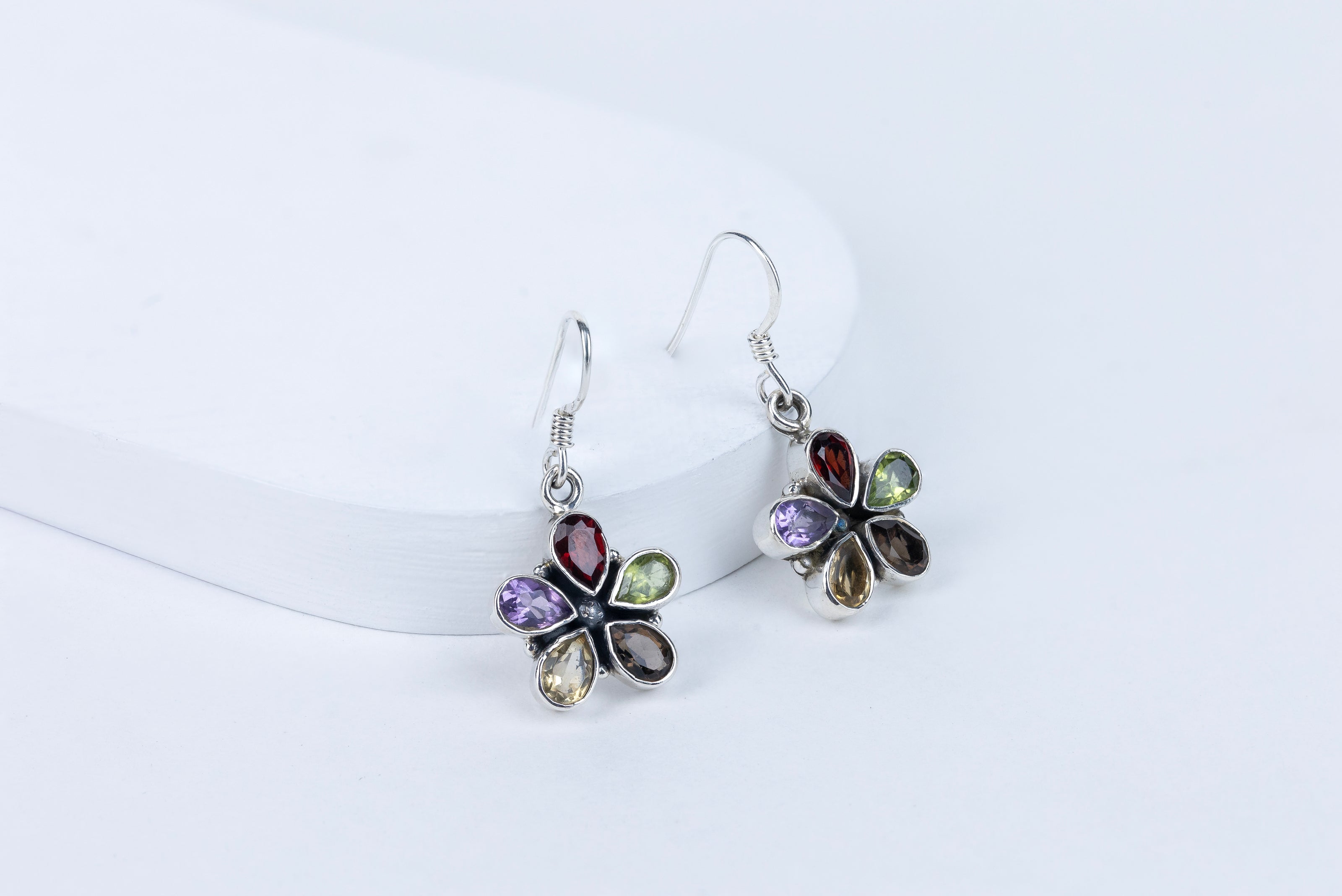 BTS Crystal Fusion Earrings in 92.5 Sterling Silver