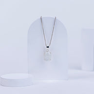 Moonstone Teardrop Pendant in 92.5 Sterling Silver