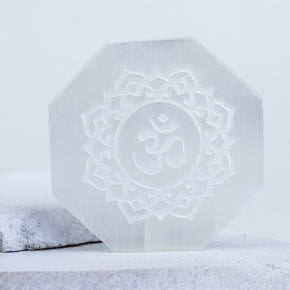 Octagon Shaped Selenite Plate