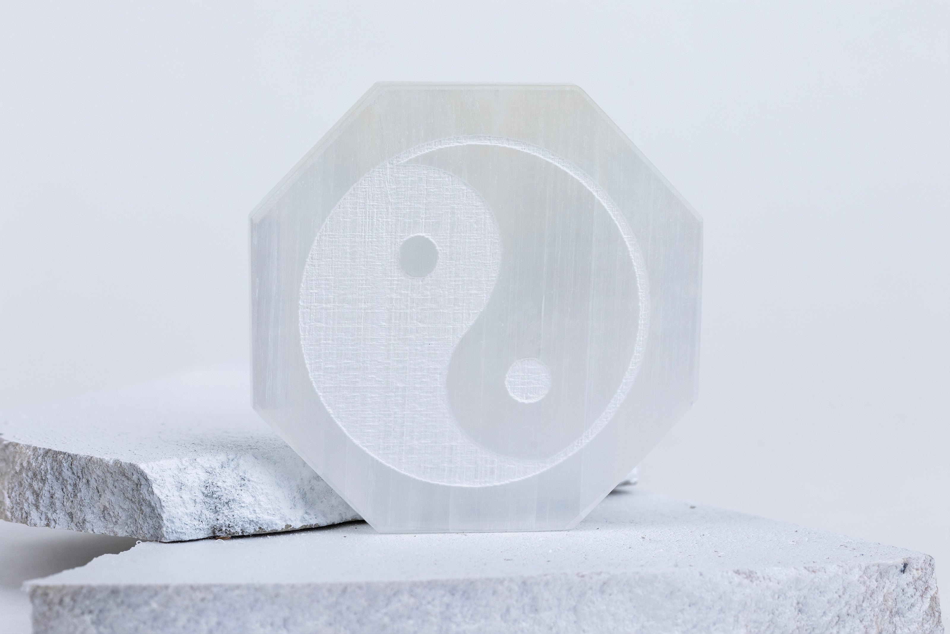 Octagon Shaped Selenite Plate