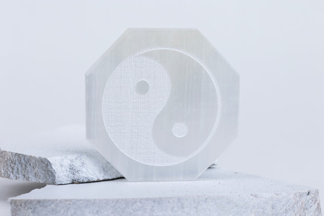 Octagon Shaped Selenite Plate