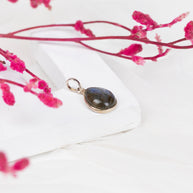 Laborodite Teardrop Pendant in 92.5 Sterling Silver