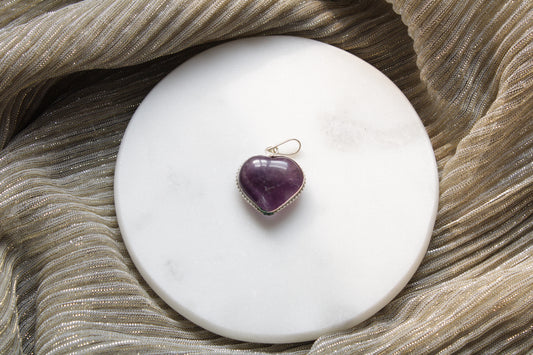 Amethyst Heart Pendant