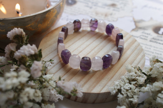 Amethyst & Rose Quartz