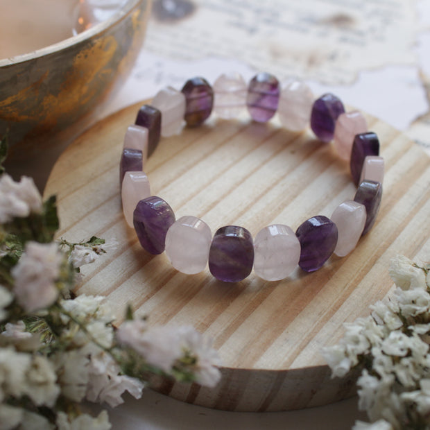 Amethyst & Rose Quartz