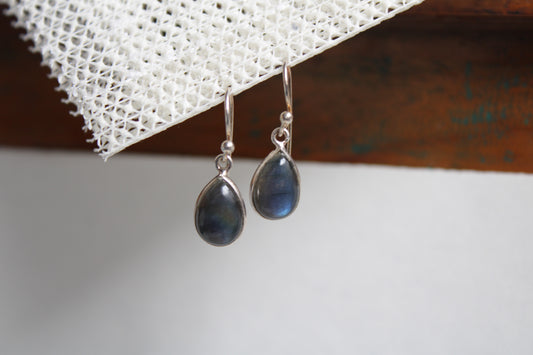 Labradorite 92.5 Sterling Silver Drop Set