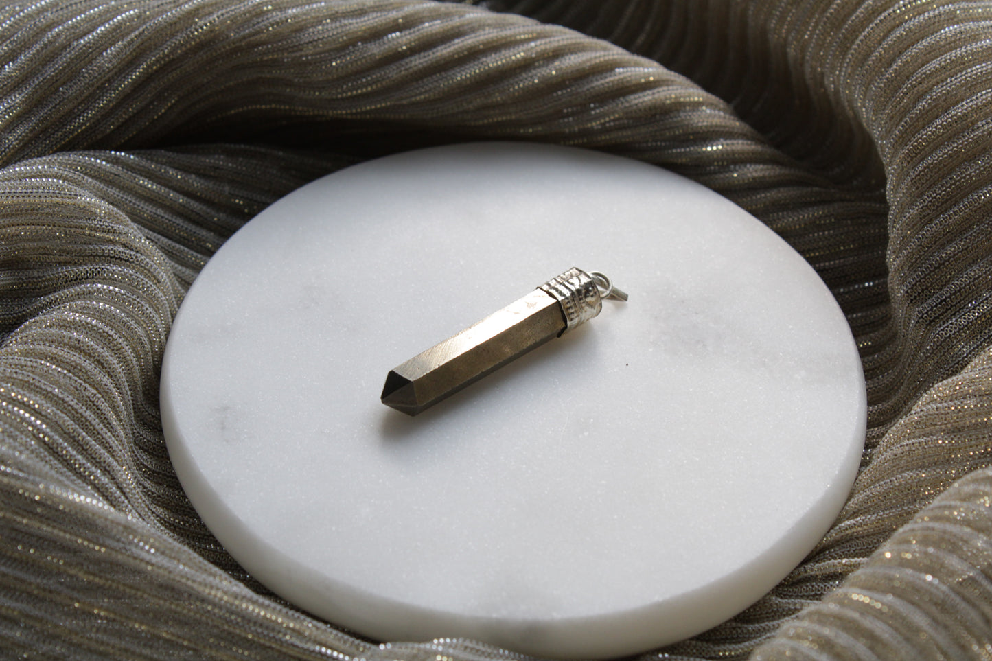 Pyrite Pencil Pendant