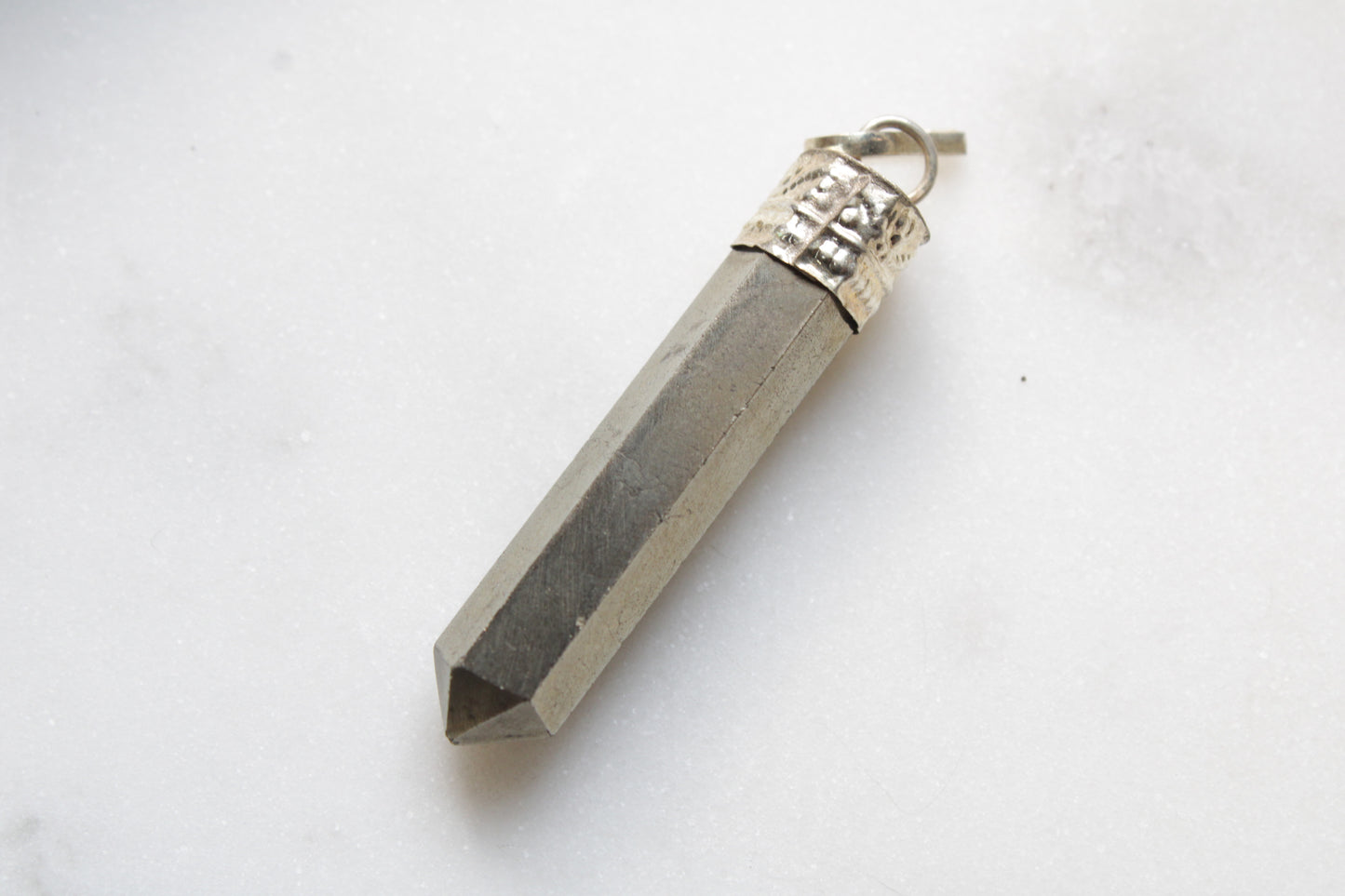 Pyrite Pencil Pendant