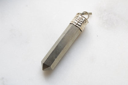 Pyrite Pencil Pendant