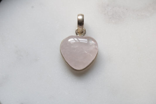 Rose Quartz Heart Pendant