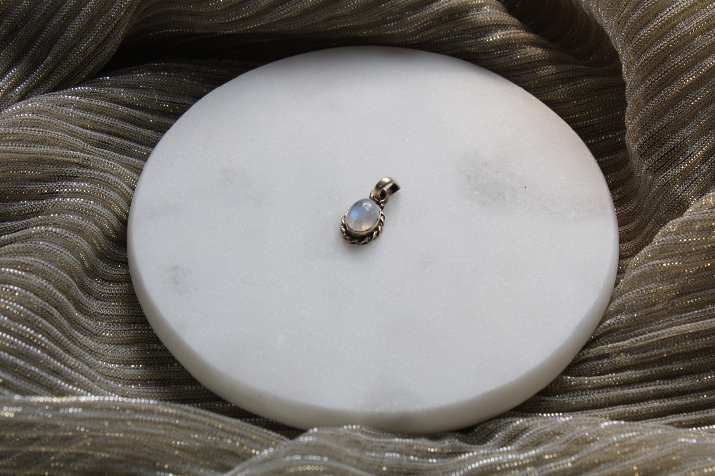 92.5 Sterling Silver Moonstone Pendant