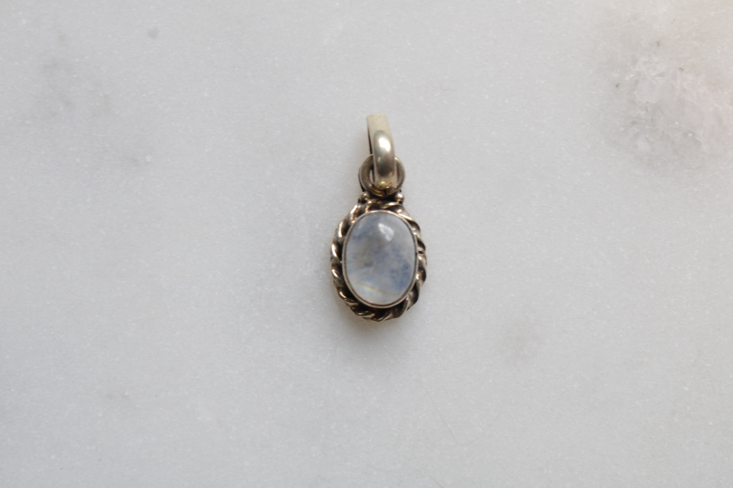 92.5 Sterling Silver Moonstone Pendant
