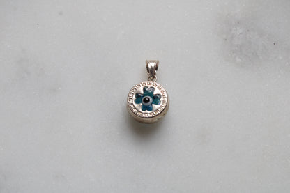 92.5 Sterling Silver Pandora Inspired Evil Eye Charm