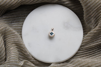 92.5 Sterling Silver Pandora Inspired Evil Eye Charm